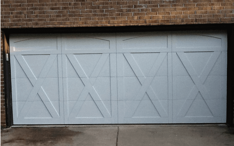 wood overlay garage door