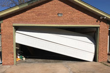 Off track garage door