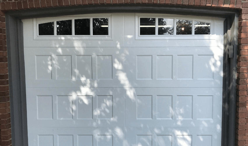 White New Garage Door in Oklahoma City