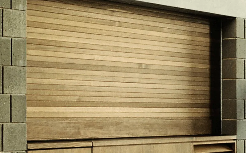 Wayne Dalton Model 530 wood rolling counter shutters