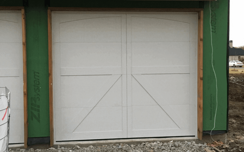 wood overlay garage door
