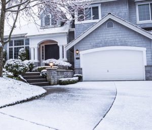 Garage Door in Snow