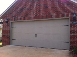 Wayne Dalton Model 9100 with Sonoma Panel Design in Taupe