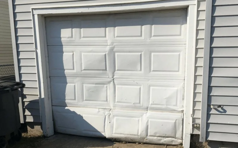 damaged garage door repair