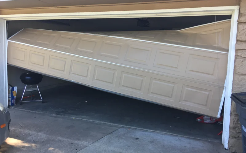 off track garage door